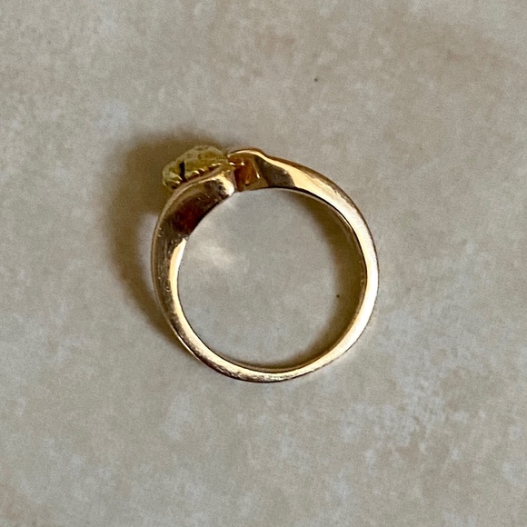 14K Yellow Gold Nugget Vintage Ring - Picture 7 of 15